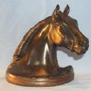 One TURNING HORSE Grey Metal Bookend metalware