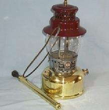 Polished Brass AGM Kerosene Lantern With Hand Pump Sporting.