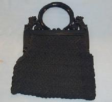 SCOTTIE DOG Dark Blue Child's Crocheted Purse - Toys