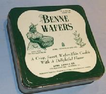 BENNE WAFERS Advertising Tin - Ethnographic
