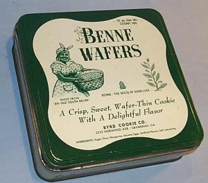 BENNE WAFERS Advertising Tin - Ethnographic