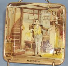 English Staffordshire MR. PECKSNIFF Porcelain Tray