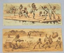 Two Black Americana Advertising Cards - Ethnographic