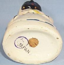 BLACK BOY SITTING WITH WATERMELON Porcelain Salt and Pepper Shaker Set - Ethnographic
