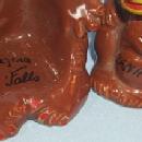 NIAGARA FALLS Advertising Black Mother and Child Porcelain Salt and Pepper Shaker Set - Ethnographic