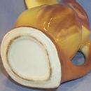 Unusual Brown/Yellow Bird Pottery Pitcher