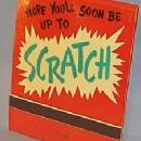 HALLMARK CARD Novelty Get Well SCRATCH Giant Book of Matches - Tobacciana