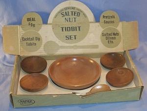 Cherrywood SALTED NUT TIDBIT SET in Original Box - Misc.