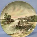 Large Porcelain VILLEROY & BOCH Decorative Hanging Plate.