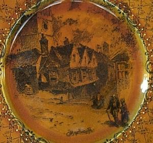 RIDGWAYS COACHING DAYS Old Marlborough Porcelain Commemorative Plate
