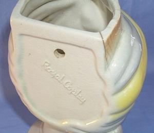 ROYAL COPLEY Pottery BLACK MAN'S HEAD Vase