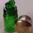 Green Glass CROWN Perfume - Sterling