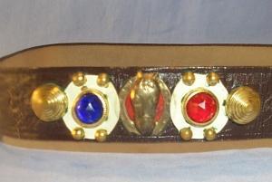 Miscellaneous Bronze Metal and Jewel Decorated Cowboy Belt.