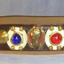 Miscellaneous Bronze Metal and Jewel Decorated Cowboy Belt.