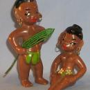 Native Couple Porcelain Figurines
