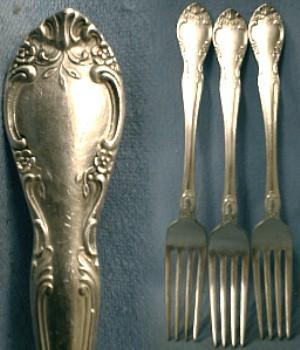 vintage Gorham NEW ELEGANCE Silver Plate Flatware - Group of 3 Forks