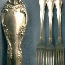 vintage Gorham NEW ELEGANCE Silver Plate Flatware - Group of 3 Forks