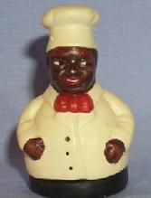 Porcelain Hand Painted Black Chef Thimble
