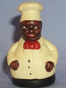 Porcelain Hand Painted Black Chef Thimble