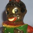 Ethnographic Chalkware Black Boy and Girl Eating Watermelon Salt and Pepper Set.