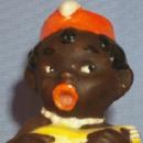 Ethnographic GOEBEL Black Mandolin Player Porcelain Shaker