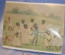 Ethnographic Photo Copy Of E.M. ASHE Black Children Playing.