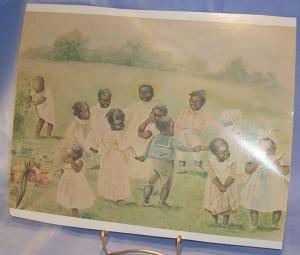 Ethnographic Photo Copy Of E.M. ASHE Black Children Playing.