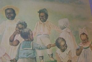 Ethnographic Photo Copy Of E.M. ASHE Black Children Playing.
