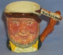 Hand Painted TOWIDDICOMBE Porcelain Toby Mug