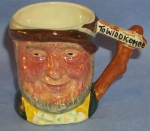 Hand Painted TOWIDDICOMBE Porcelain Toby Mug