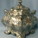 English Plate Tea Caddy 1860 Silver