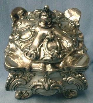 English Plate Tea Caddy 1860 Silver