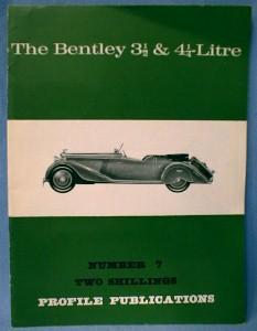 BENTLEY Automobile Book - Vehicle Paper