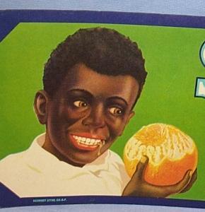 Eight Black Memorabilia SNOWBALL Florida Oranges Paper Packing Crate Labels - Advertising
