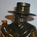 Black Wedgwood Pottery PRINCE OF WALES CAERNARVON Commemorative Decanter