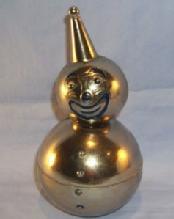 Stainless Steel Toy Roly Poly Clown Bank
