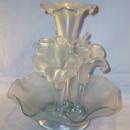FENTON Five Piece Velva Blue Stretch Glass Epergne