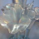 FENTON Five Piece Velva Blue Stretch Glass Epergne
