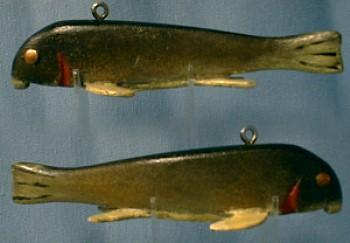 Wood Fish Decoy - Hand Carved Wood - Sporting
