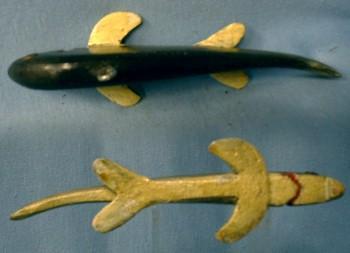 Wood Fish Decoy - Hand Carved Wood - Sporting
