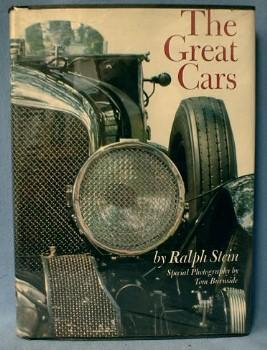 old vintage Automobile Book The GREAT CARS by Ralph Stein - Vintage Hard Cover Book - paper