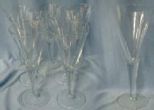 Cambridge glass Goblet Group of 7 - Glass Stemware