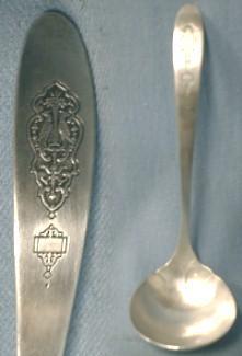 vintage BIRD OF PARADISE Ladle - Communitry Silver plate