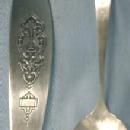 vintage BIRD OF PARADISE Ladle - Communitry Silver plate