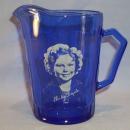 Cobalt Blue SHIRLEY TEMPLE GLass Pitcher