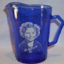 Original Cobalt Blue SHIRLEY TEMPLE Glass Pitcher