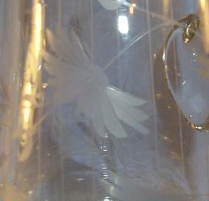 Eight Piece Cut Crystal Glass Pitcher and Glass Set