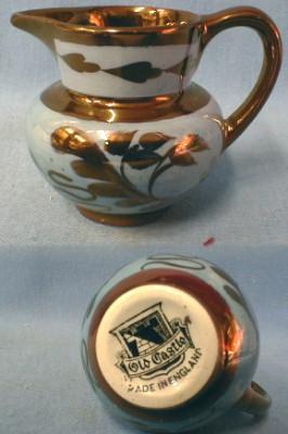 Pink & Copper Luster Miniature Pitcher - Lustre