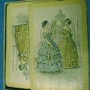 old vintage Godeys Lady Playing Cards - Advertising Paper