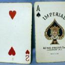 old vintage Godeys Lady Playing Cards - Advertising Paper